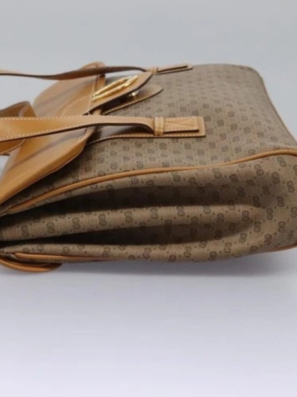 GUCCI Micro GG Supreme Shoulder Bag PVC Beige Gold 001 115 1199 Auth ep7488 - Picture 3 of 16